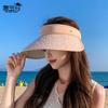 Summer headband, empty top hat, big eaves, outdoor sunscreen, sun hat, children's fashion versatile trend shows the face, small sun hat