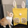 Small Pets Hay Feeder Bag for Guinea Pig Rabbit Bunny Chinchillas Small Animal Hooks Hanging Dried Grass Feeding Dispenser