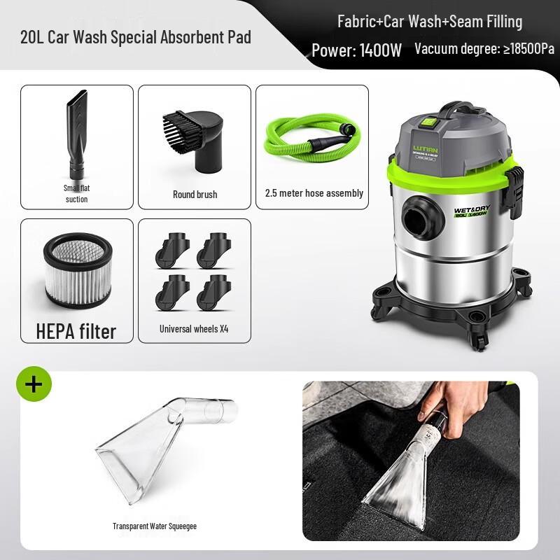 Chugouxiang High-Power Wet/Dry Vacuum Cleaner CN plug (adapter included)