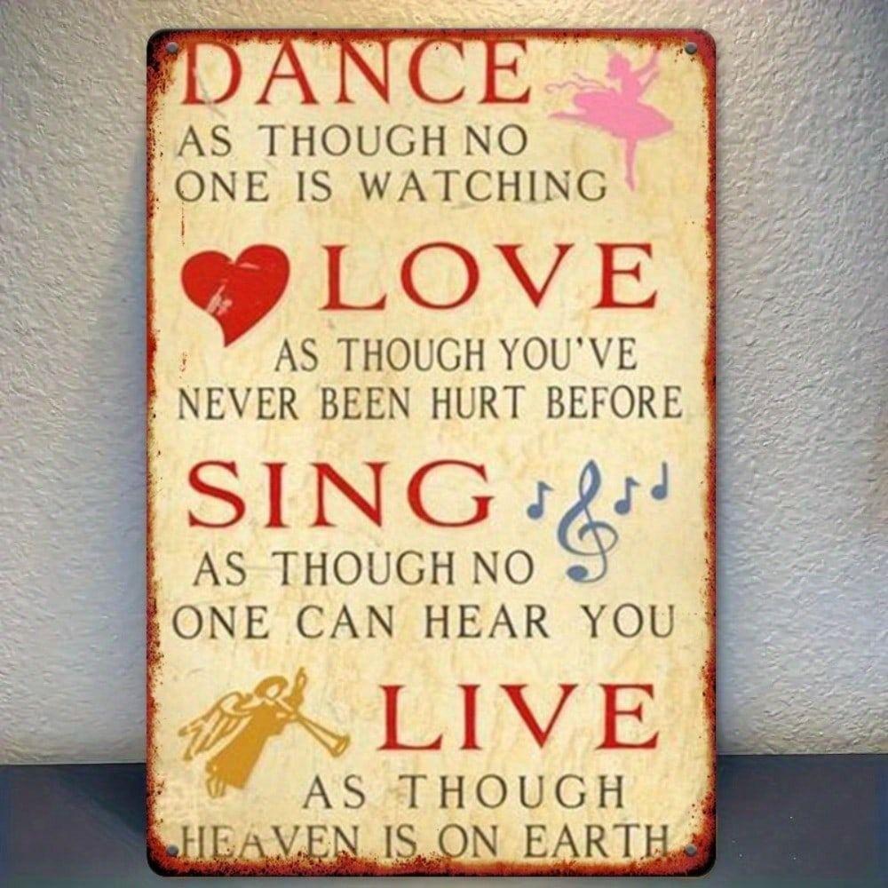 

Metal Wall Art Tin Sign 20x30cm Retro Vintage Home Decor
