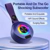 Wireless Bluetooth Speaker Sound Light Rhythm Subwoofer Stereo Music Center Hands-free Call Outdoors Waterproof Portable Mini Speakers
