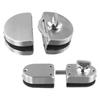 Stainless Steels Glass Door Lock, Sliding Lock, Dual-Sided Floor Locks Suitable For Glass Doors 10-13mm Thick