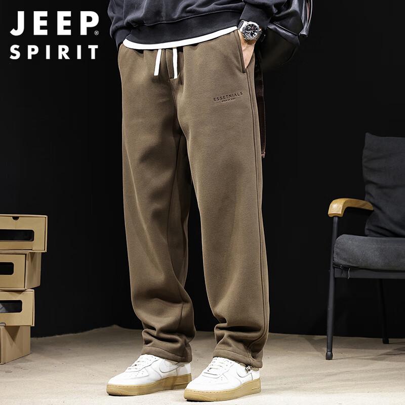 

Jeep Spirit Men s Autumn Winter Casual Straight-Leg Sweatpants 3XL