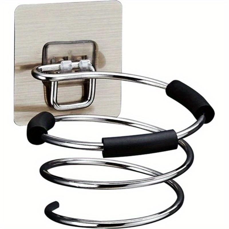 

Dryer Holder Free Punching Stainless Steel Hair Dryer Rack Wall Hanging Hair Salon Dormitory Bathroom Bathroom Hair Dryer Rack Storage Rack