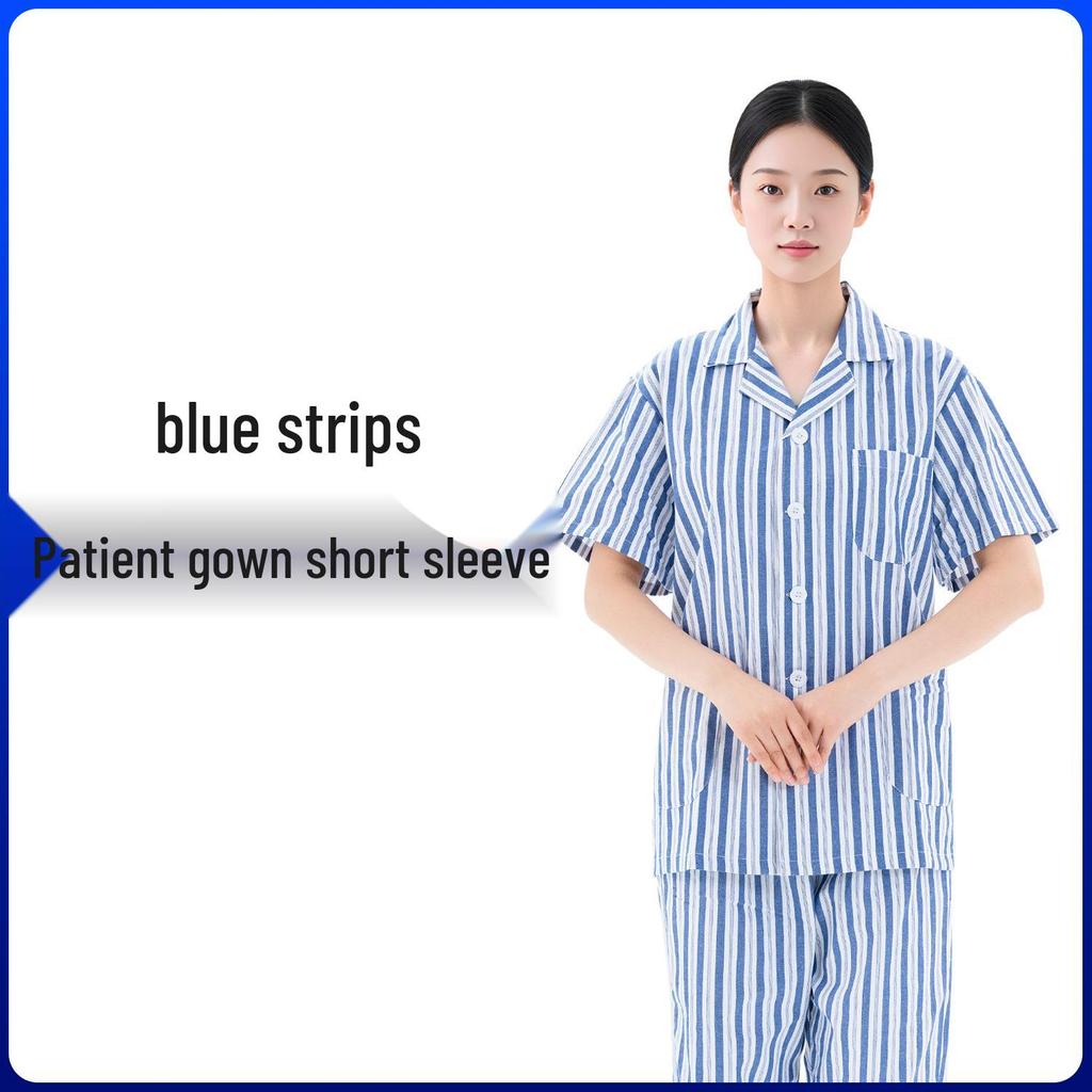 Pure Cotton Hospital Gown for Nursing and Patient Use – Short & Long Sleeve Options