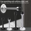 95/120Mm Stainless Door Stopper Anti Collision Buffer With Screw Home Hardware Stainless Steel Door Stops Holder
