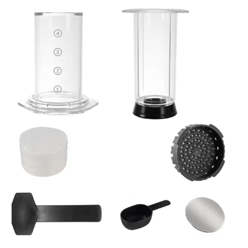 

Тренд 2025 Портативная френч-пресс кофеварка Прозрачный кофейник для эспрессо Аэро-пресс кофемашина с фильтрами Для Аэро Пре