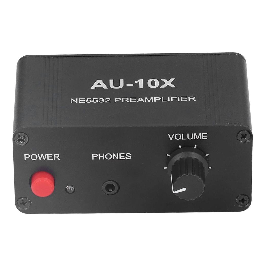 NE5532 Kopfhörerverstärker, 20 dB Stereo-Audiosignal Phono-Vorverstärker mit 3,5-mm-Kopfhörereingang und -ausgang für Heim-Stereoanlagen