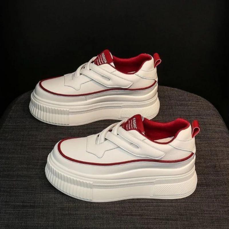 Fashion Spring Autumn Women's Sports Shoes Whit Round Toe Ladies Footwear Athletic Sneakers Designer Luxury Comfortable and Elegant H 39