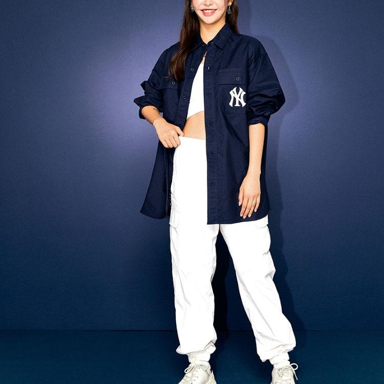 New MLB New York Yankees Shirt Unisex Dark Blue 3AWS03014-50NYD