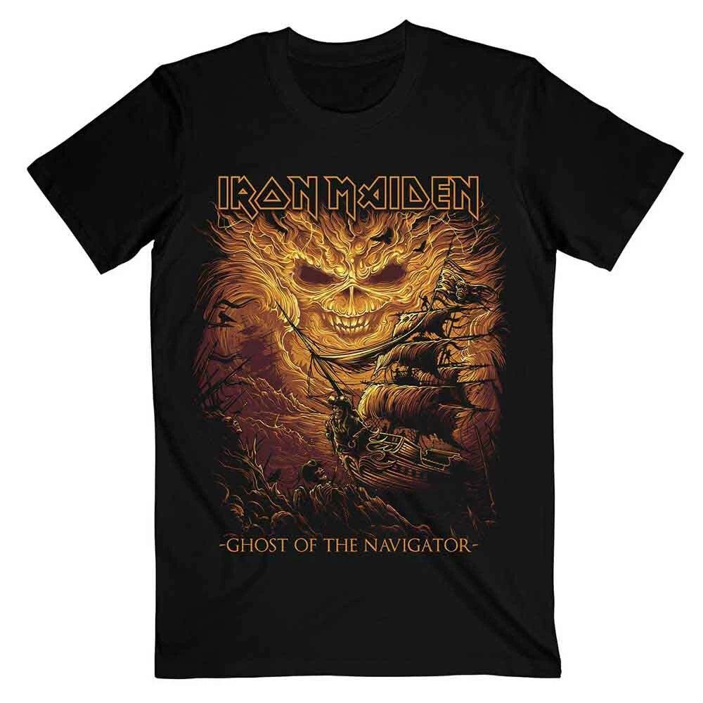 

Черная футболка Iron Maiden Ghost Of The Navigator - НОВАЯ 3XL