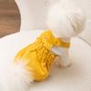 Dog Four-legged Bear Corduroy Overalls Autumn and Winter Warm Teddy Bear Clothing Small Dog Pet Clothing