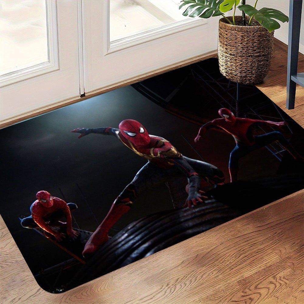 1pz Zerbino a Tema Marvel Spider-Man per Ingresso/Soggiorno, Regalo Ideale per Fan di Supereroi, Regalo di Festa & Decorazione per la Casa P