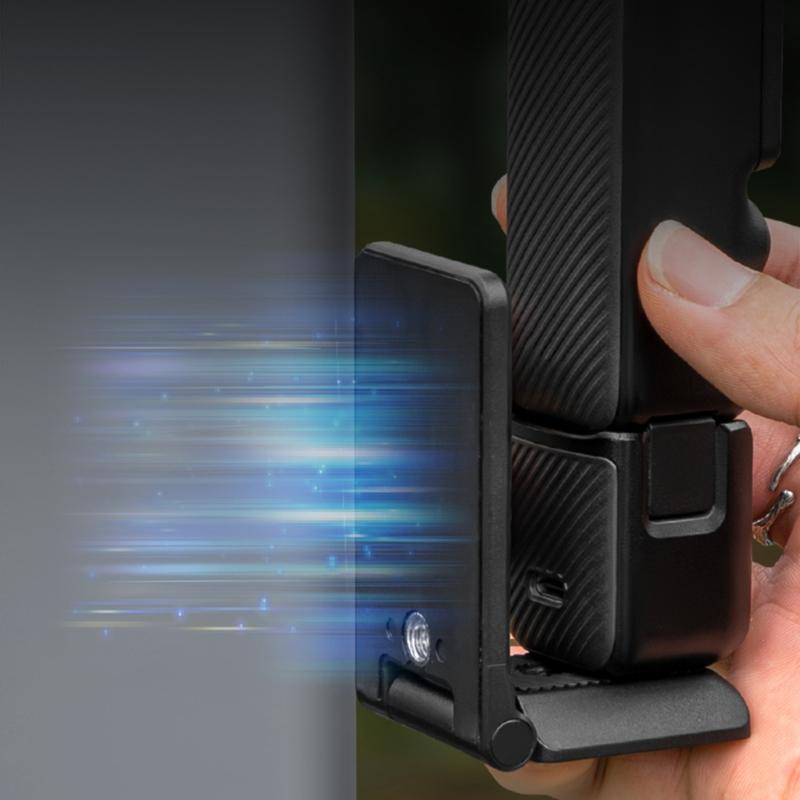 Multi Angle Magnetic Mounting Stand for Pocket 3 Camera Featuring Collapsible Stand Design and Anti Slip