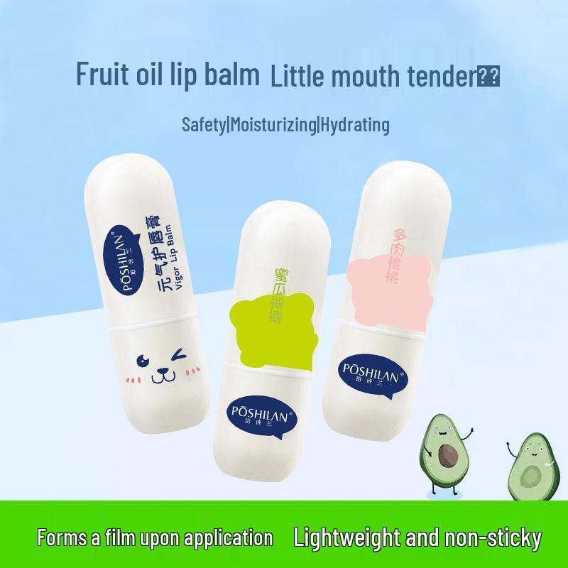 Poshilan Vitality Moisturizing Lip Balm - Gentle, Non-Irritating, Nourishing, and Anti-Cracking Care.