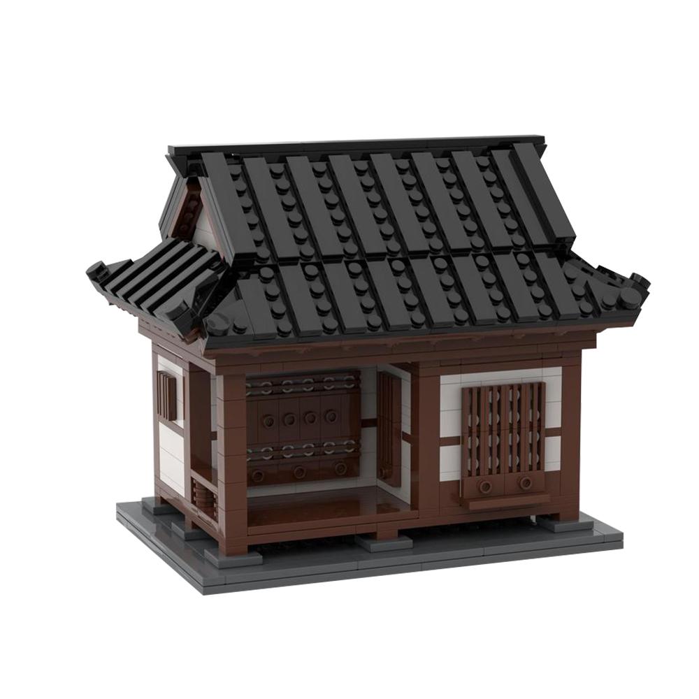 Gobricks MOC Традиционный корейский дом Строительные блоки Уличный дом Кирпичи Городской вид улицы Образовательные игрушки Для ребенка Подарок на день рождения