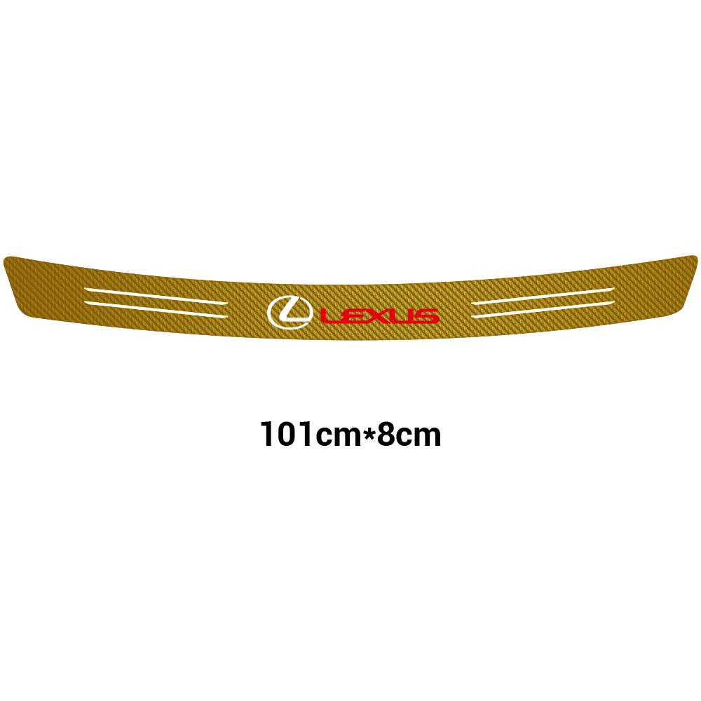 1Pcs Car Styling Rear Bumper Trunk Tail Lip Vinyl Carbon Fiber Stickers For Lexus RX350 GS NX UX RX300 CT200H GX460 ES IS 250 RX IT8