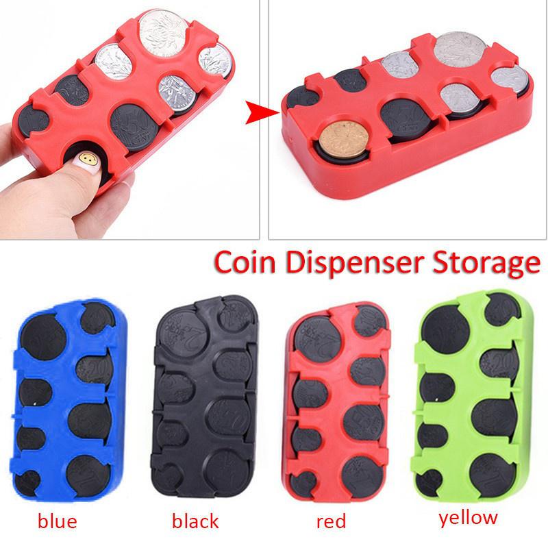 Mini Coin Collection Purse Wallet Organizer Holder Euro Coin Dispenser Coin Changer Holder For Bus