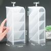Desktop Frosted Transparent Pen Holder & Makeup Organizer