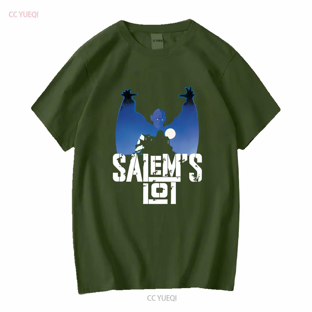 Salems Lot Klassischer Horrorfilm Vampir T-Shirt 255 Lang- oder Kurzarm Vintage Gewaschenes Oberteil Für Den Alltag Vielseitig