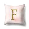 Polyester Pillowcase Home Fantasy Watercolor Print Pillowcase 26 English Letter Cushion Cover