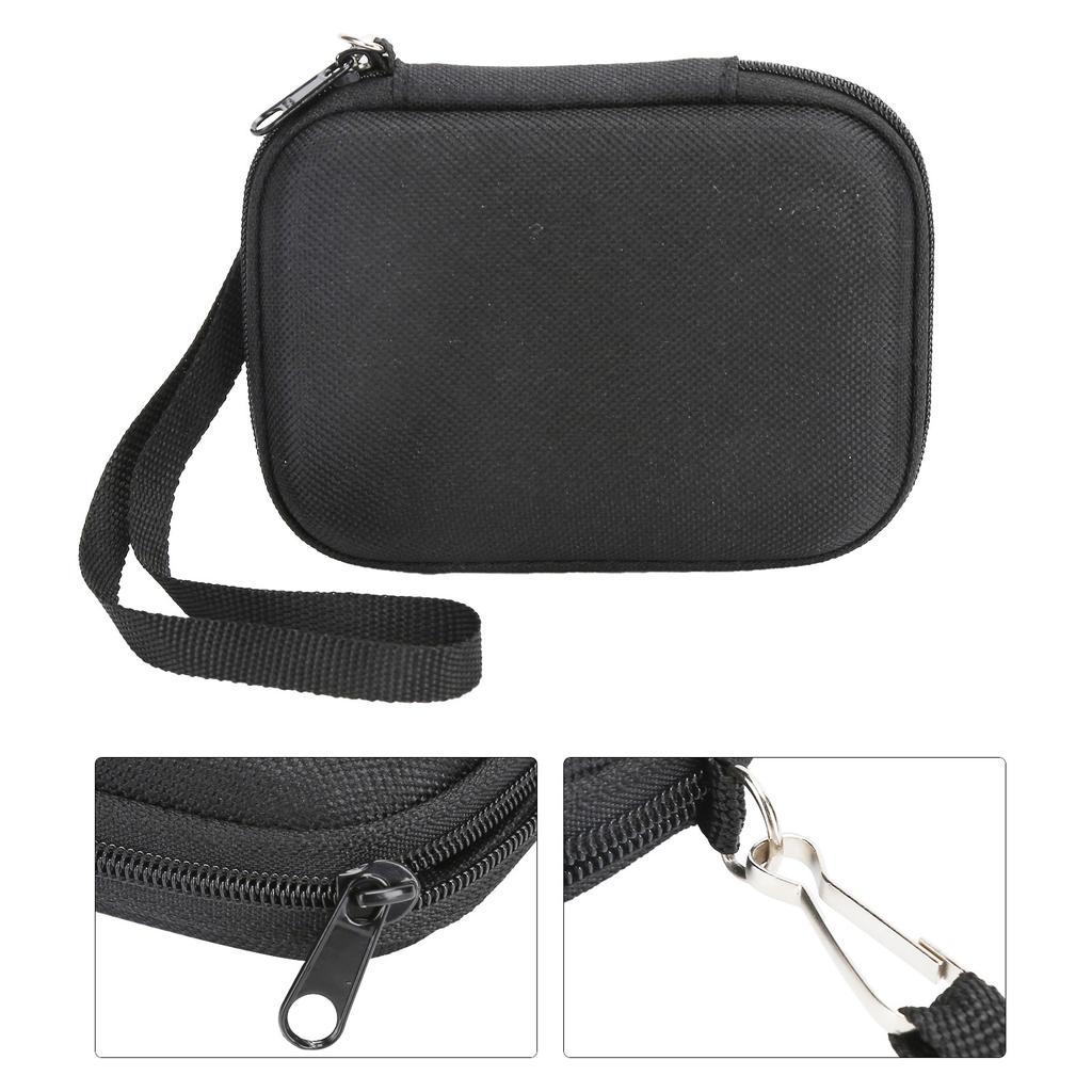 Nylon Storage Bag for Iphone 12 Magsafe Magnetic Fast Wireless Charger Easy Carrying CaseBlack