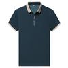 Men'S Short-Sleeve T-Shirt Summer Scissor Collar Casual Youth Men'S Solid Color Half-Sleeve Polo Shirt