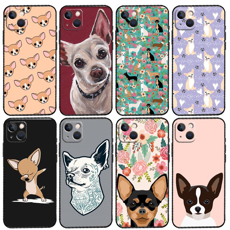 Chihuahua Dog Phone Case For iPhone 14 13 12 11 15 16 Pro Max 7 8 Plus X XR XS Max 12 13 Mini Cover Case