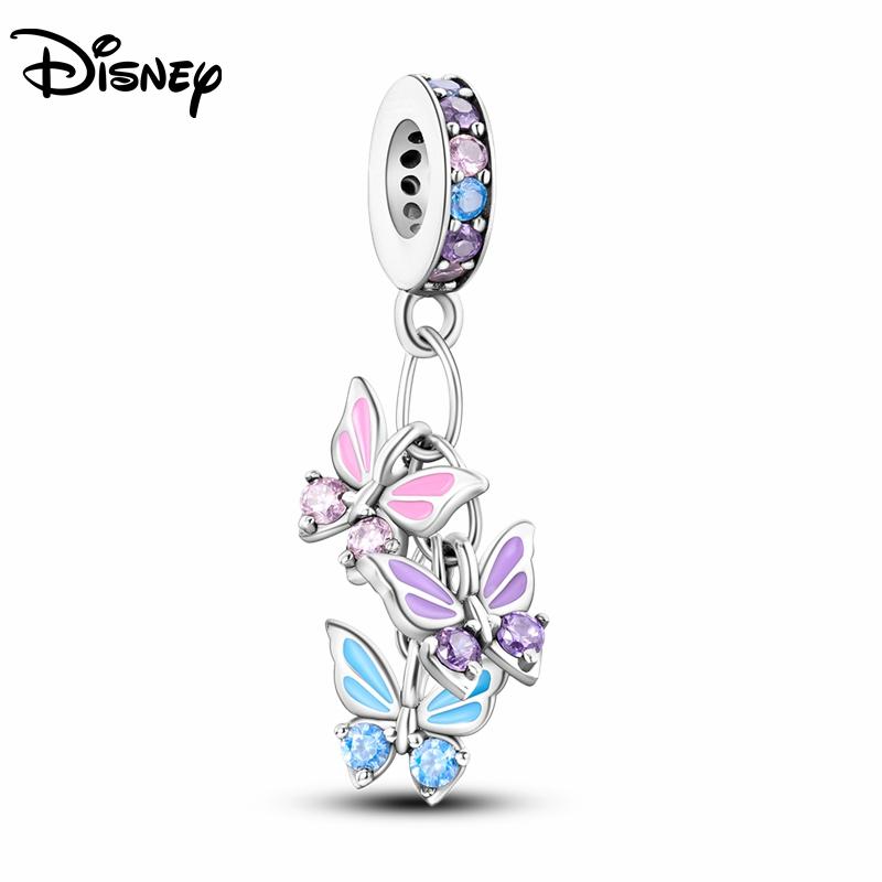 Disney 925 Silver Red Spider Ratatouille Charms Bead Earrings Bracelet Fit Original Bracelets DIY Birthday Jewelry Gift