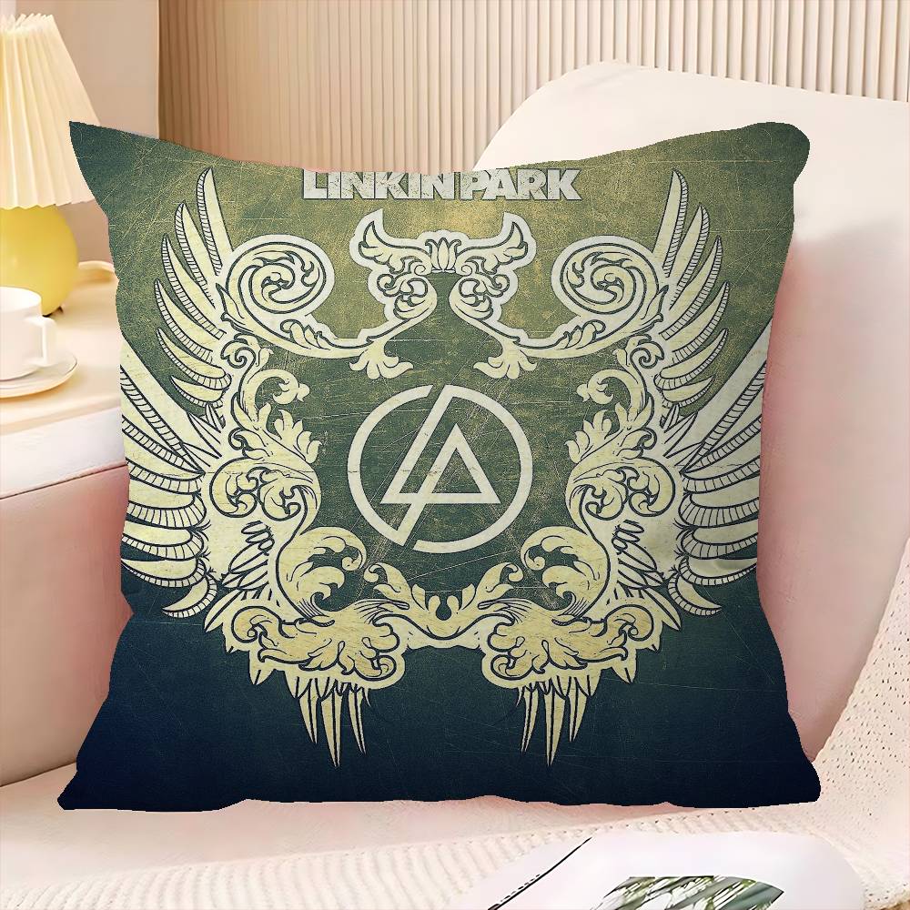 Rock Band L-Linkin Cool P-Park 45*45Cm Κάλυμμα Μαξιλαριού Κάλυμμα Μαξιλαριού Διακοσμητικό Μαξιλαροθήκη Οικιακή Μαξιλαροθήκη Για Μαξιλάρι Καναπέ