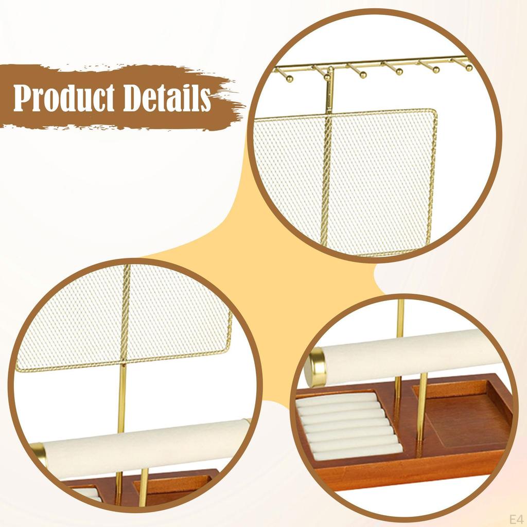 Jewelry Organizer Stand Earring Display Dresser for Women Necklaces Necklace Holder Earrings