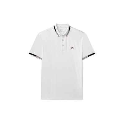Polo de Manga Curta Esportivo com Logotipo Pequeno Masculino polos Branco F11M121116FWT