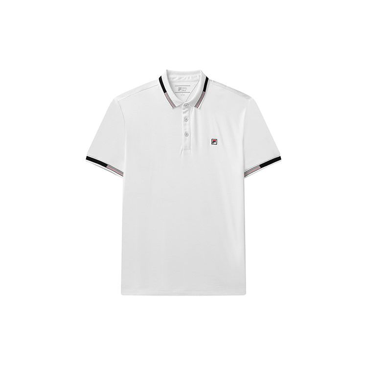 Fila Small Logo Sports Short Sleeve Polo Shirt Men Polo Shirts White F11M121116FWT