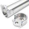 Pack of 2 Rail Mount Closet Clothes Tube Holder Rail End Support Holder Closet Rail Mount Simple Install for Clothes