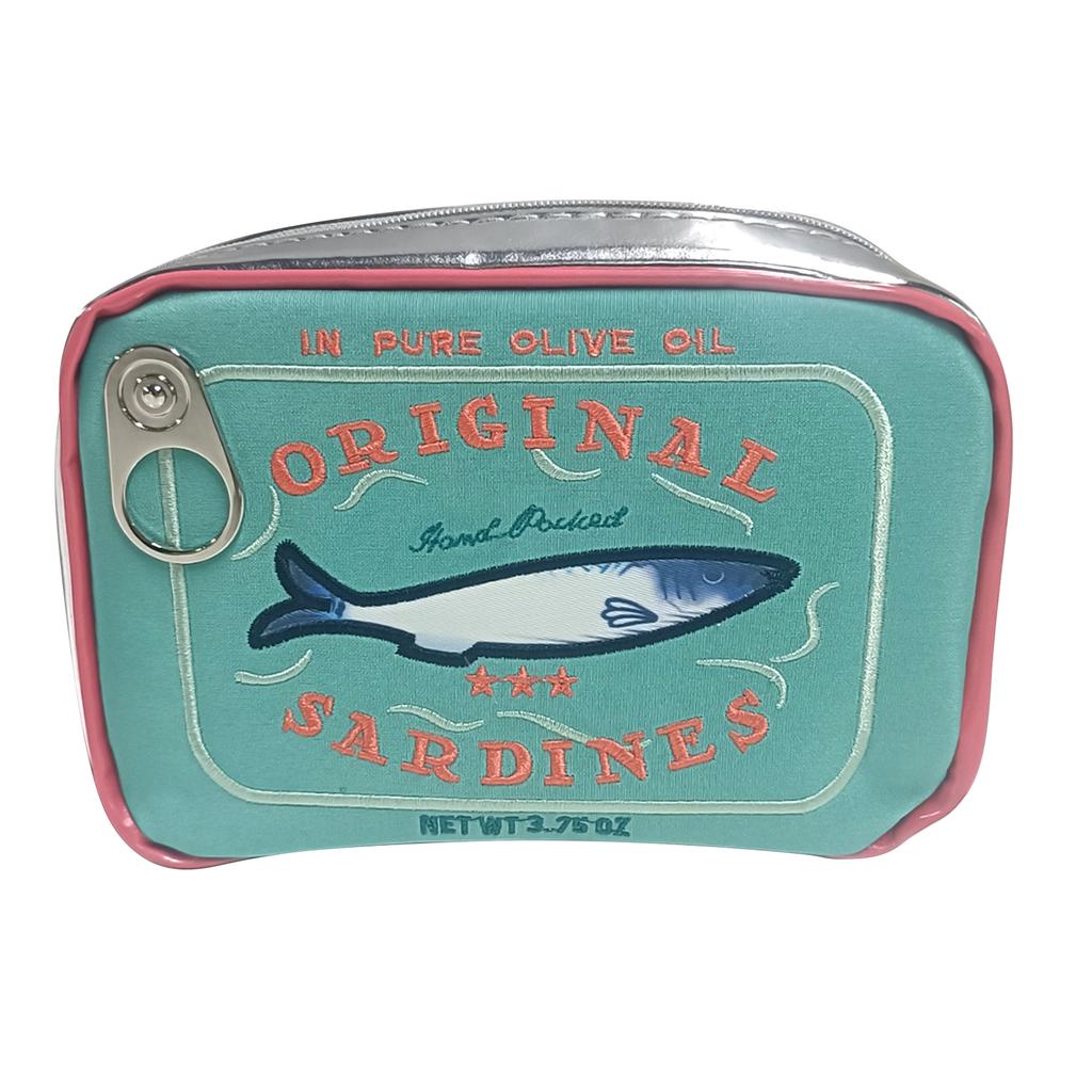 Canned Sardines Style Storage Bag Cute Toiletry Bag Creative Portable Fashion Zipper Multi-function Soft for Weekend Vacation