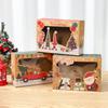 Weihnachtssüßigkeitenbox Dessertbox Kuchenbox mit Fenster Keksschachtel Lebkuchenbox Frohe Weihnachten Dekoration für Zuhause 2026 Weihnachten