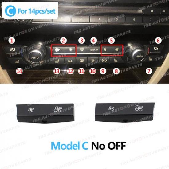 Dashboard Air Condition A/C Heater Button For BMW 5 Series F10 F11 F18 2010-2017