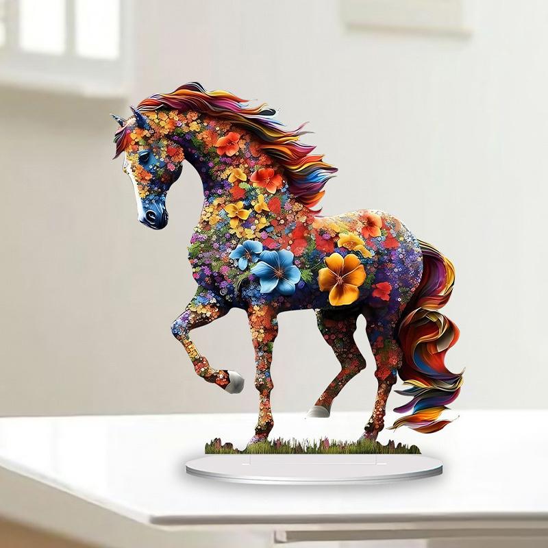 Creative Design Colorful Artistic Horse Home Desktop Decoration Ornament