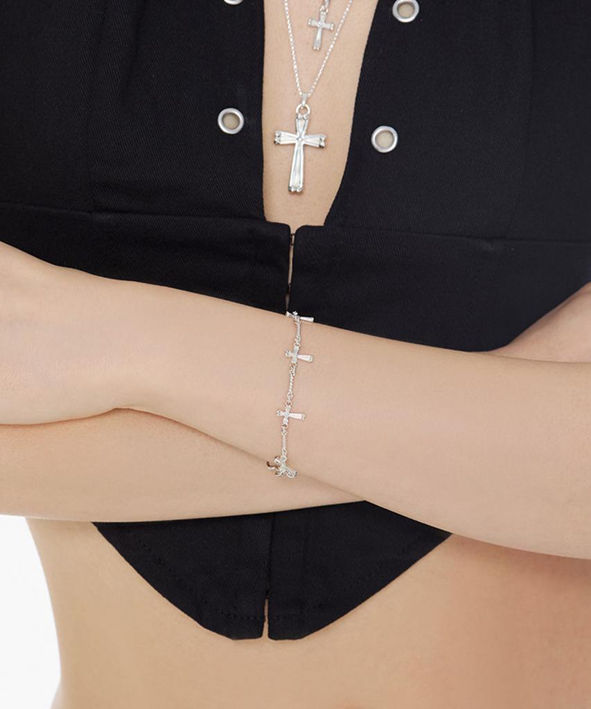 Nimbus Shine Cross Twist Chain Bracelet
