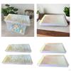 Colorful Acrylic Tray Vanity Versatile European Style Makeup Organizer Ornate Serving
