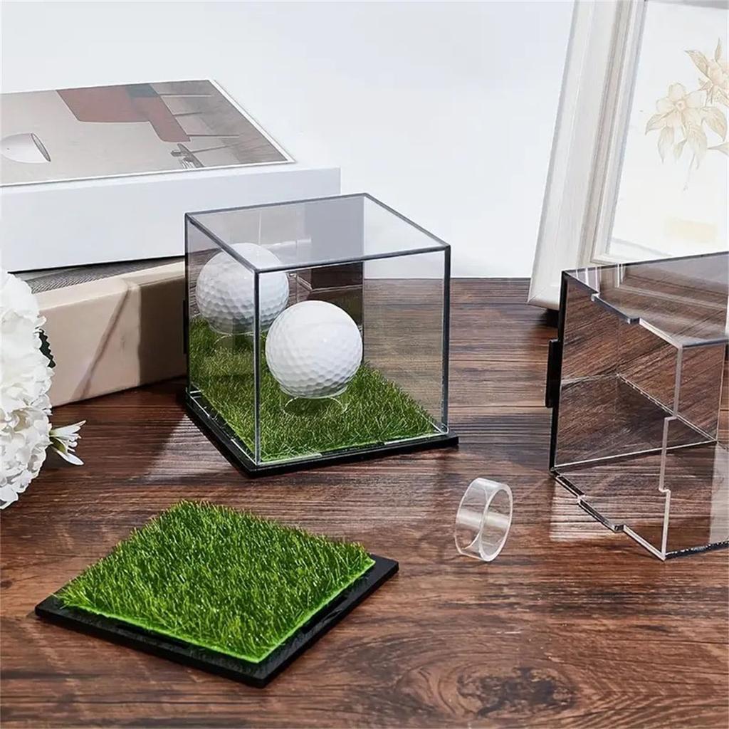 Golf Ball Display Case Acrylic Square Baseball Holder Square Display Stand Baseball Holder Display Box Easy To Use