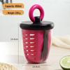 Portable Fruit and Salad Cup with Fork and Spoon - Leak-Proof, Double-Layer Design for Office or Picnic.