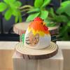 Hand-Carved Wooden Rooster Figurine Farmhouse Chicken Sculptures Rustic Animal Statue for Home Shelf Desk Kitchen Decor Gift for Chicken Lovers