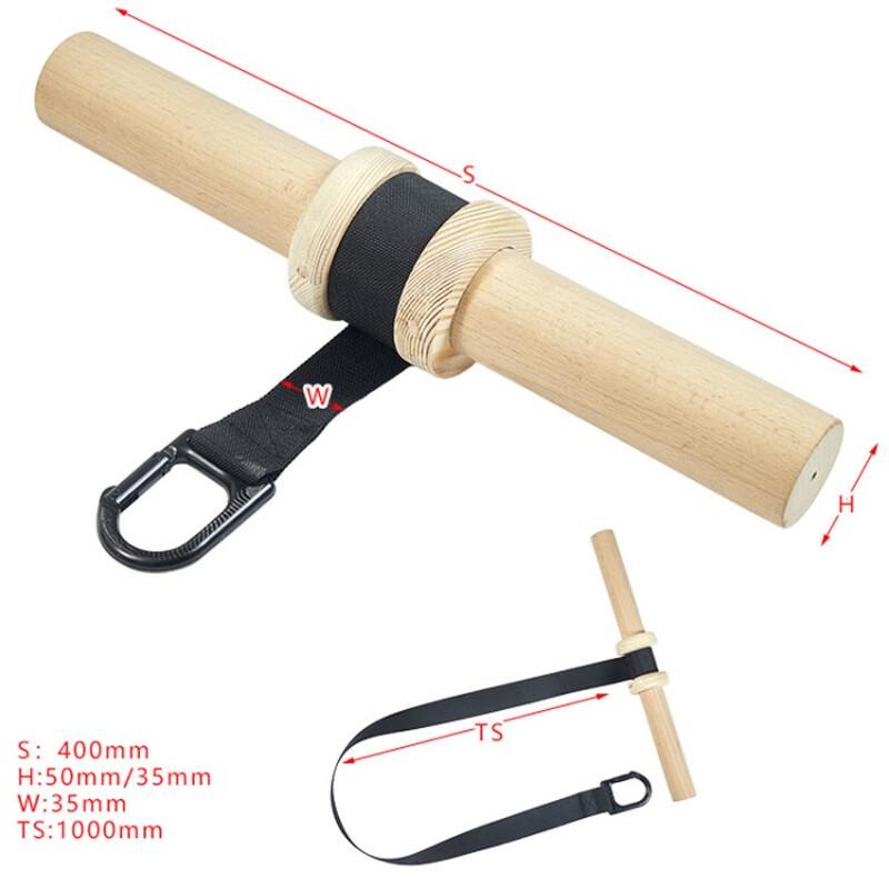 Longchan Solid Wood Forearm and Wrist Roller Trainer