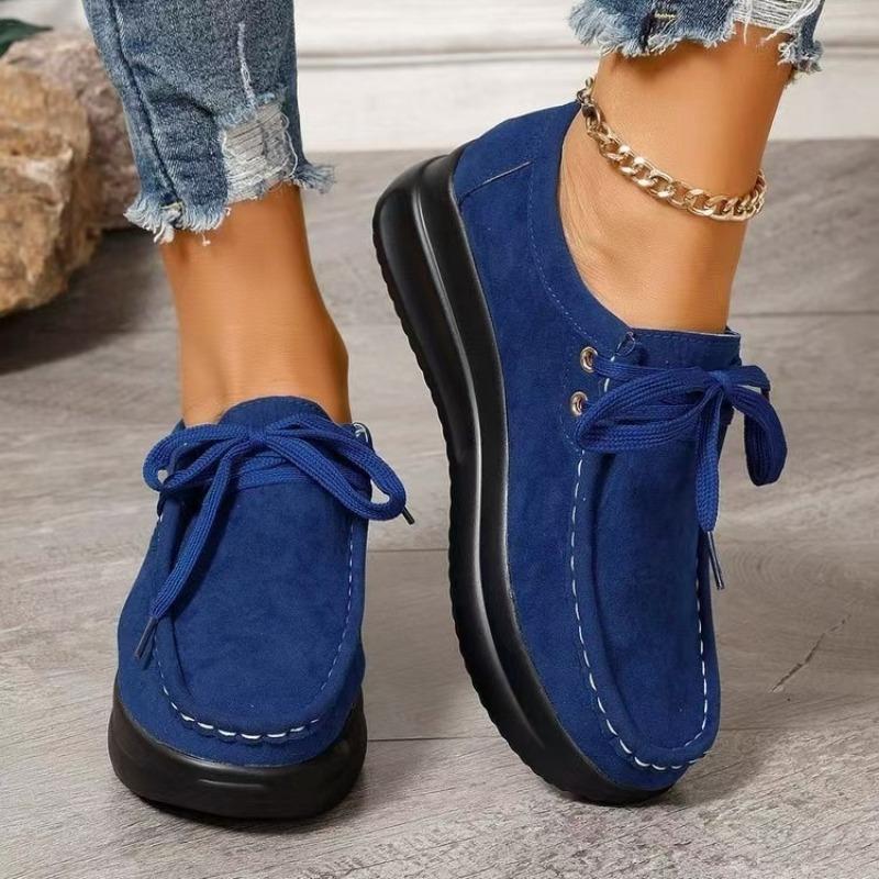 New Spring Single Shoes Women's Plus-size Platform Muffins and Casual Shoes