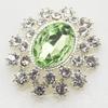 25x28mm Korean Alloy Rhinestone Acrylic Scarf Buckle Brooch