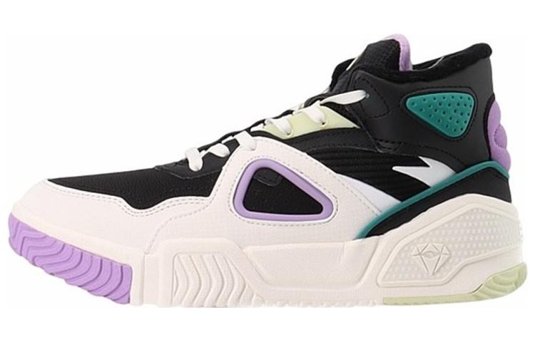 ANTA Skate Shoes Women's High-top White/Black/Purple