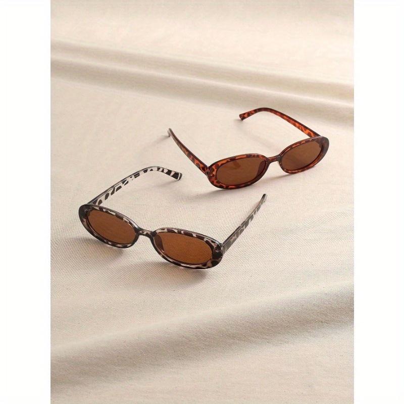 Damenmode Y2K Ovalrahmenbrille für Outdoor-Wandern Camping Strandparty Urlaubsoutfits Accessoires Strandaccessoires für Damen Brille Sonnenbrille