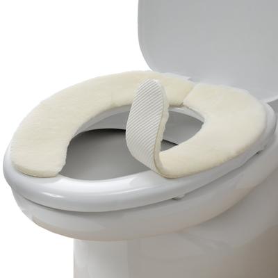 In Sanko Weiche Toilettensitzauflage [Hergestellt Japan, Geruchsneutralisierend, Waschbar] Rutschfest, Typ, Abdeckung, 9 mm, Elfenbein, Klebend, KC-70