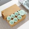 Celadon Small Fish, A Pot of Six Cups Tea Set, A Simple and Portable Home Gift